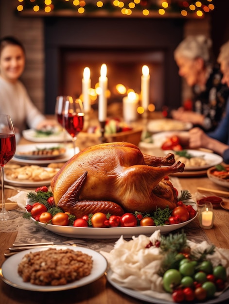 Cena di Natale con la famiglia