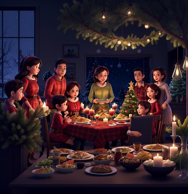 Cena di Natale in famiglia