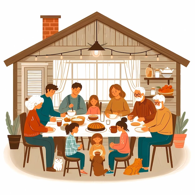 cena in famiglia a tavola a casa cena casalinga