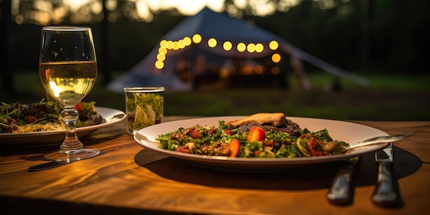 Cena tardiva in natura