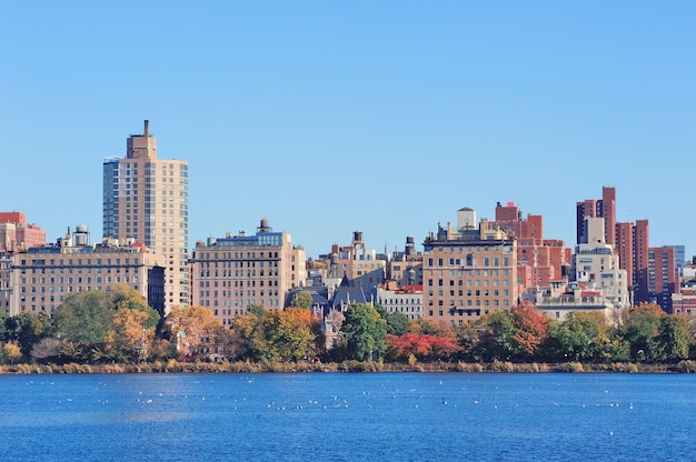 Central Park di New York sul lago