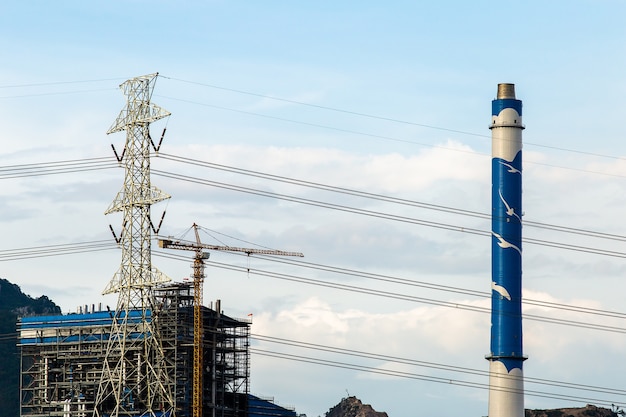 Centrale elettrica a carbone di Mae Moh in Lampang, Tailandia.