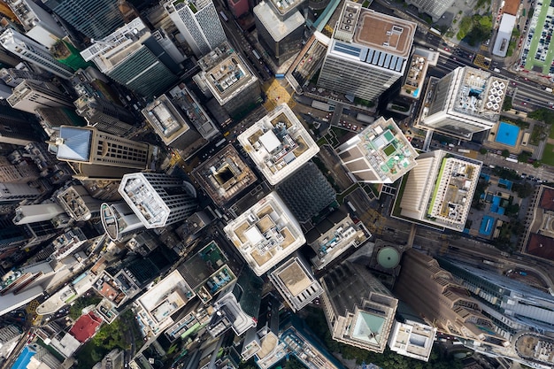 Centrale, Hong Kong 1° novembre 2018:- Veduta aerea del quartiere degli affari di Hong Kong