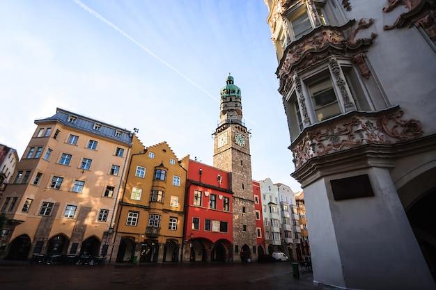 Centro di Innsbruck nel centro storico di Innsbruck, Tirolo, Austria