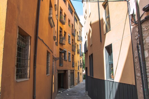 centro storico di Girona. Catalogna. Architettura storica.