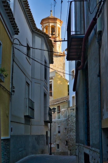 centro storico nella bellissima cittadina rurale di Cehegin Murcia Spagna