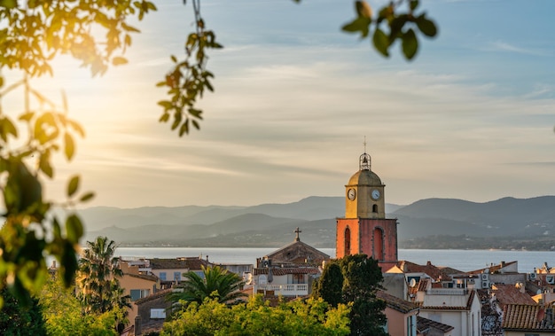 Centro storico panoramico di Saint Tropez Costa Azzurra Costa Azzurra Francia