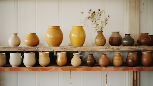 Ceramica generativa realizzata con IA, ceramica fatta a mano e ciotole in ceramica.