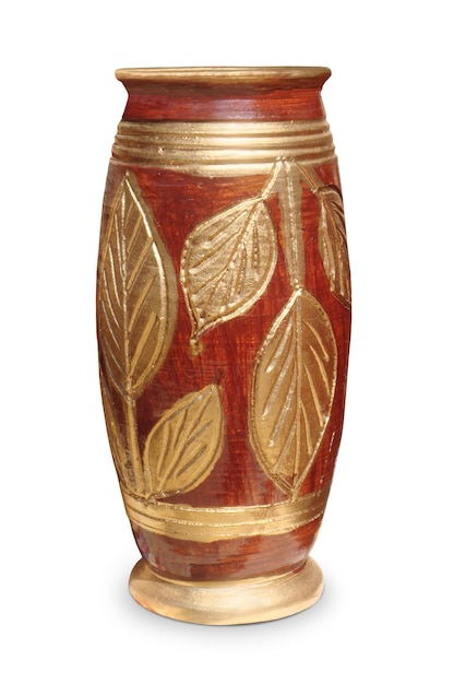 Ceramica tradizionale di argilla Inidan usata come vaso di fiori