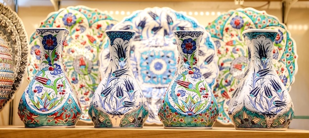 Ceramiche turche nel Grand Bazaar Istanbul Turchia