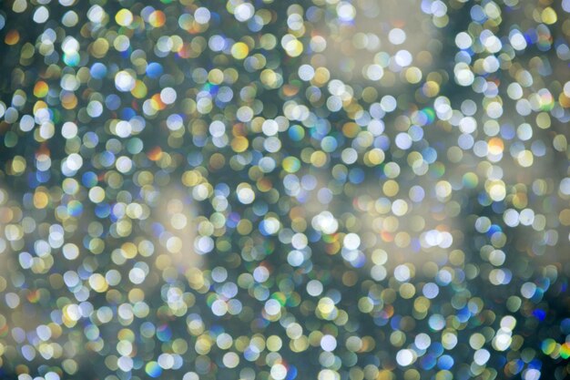 Cerchi astratti colorati Bokeh per lo sfondo di Natale