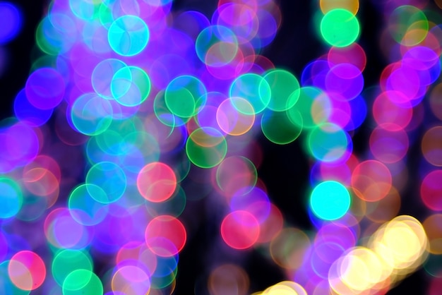 Cerchio colorato illuminazione Bokeh sfondo