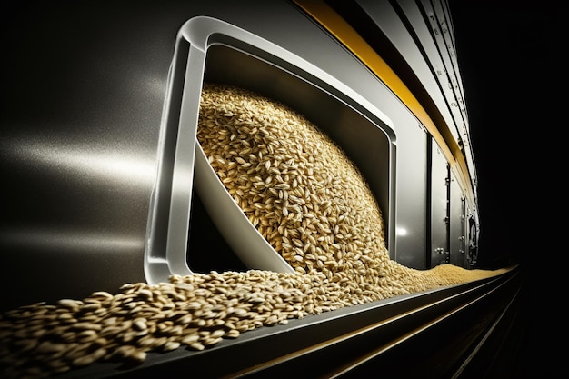 Cereali Coltivazione e lavorazione di cereali Esportazione di grano Paesi poveri che evitano la fame Trasporto e spedizione di cibo tonnellate di grano con cisterna