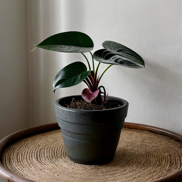 Ceropegia woodii in un vaso di fiori