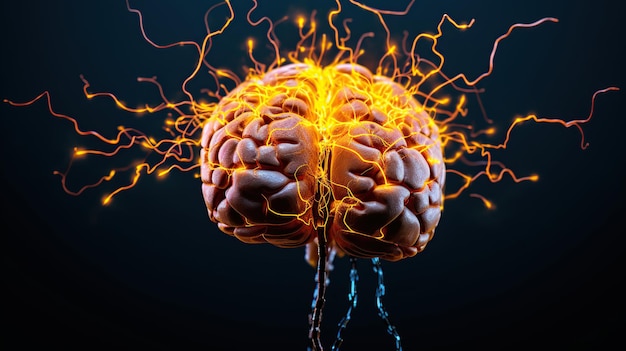 Cervello sotto scossa elettrica Giornata internazionale dell'epilessia IA generativa