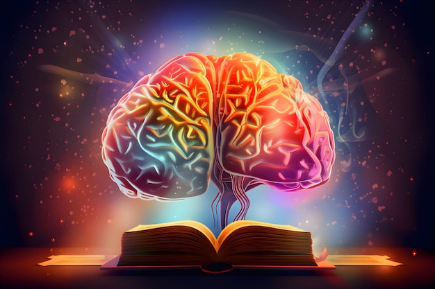 Cervello umano su una conoscenza del libro IA generativa 2