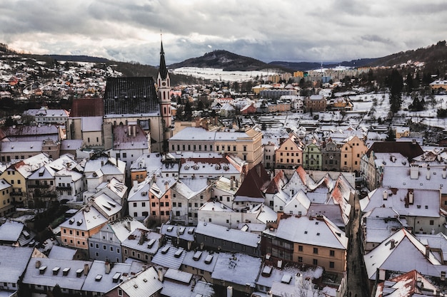 Cesky Krumlov giornata invernale