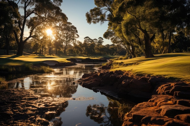 Cessnock Australia il Cypress Lakes Golf Club con un campo da golf impegnativo generativo IA
