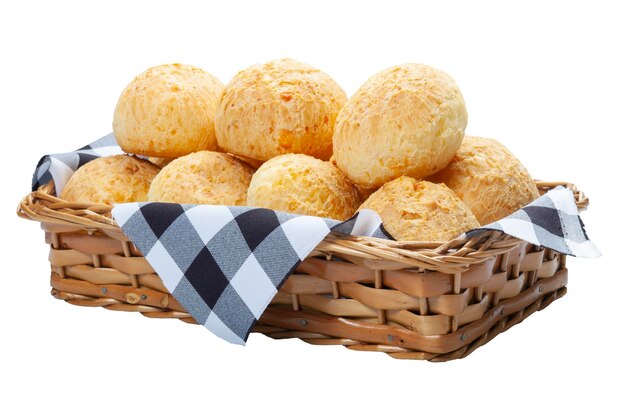 Cestino di pane al formaggio Spuntino brasiliano pao de queijo