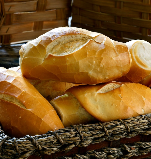 Cestino di "pane francese", pane tradizionale brasiliano