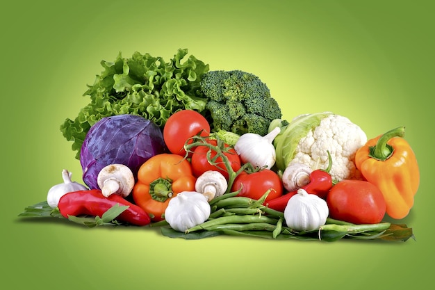 Cesto di verdure fresche
