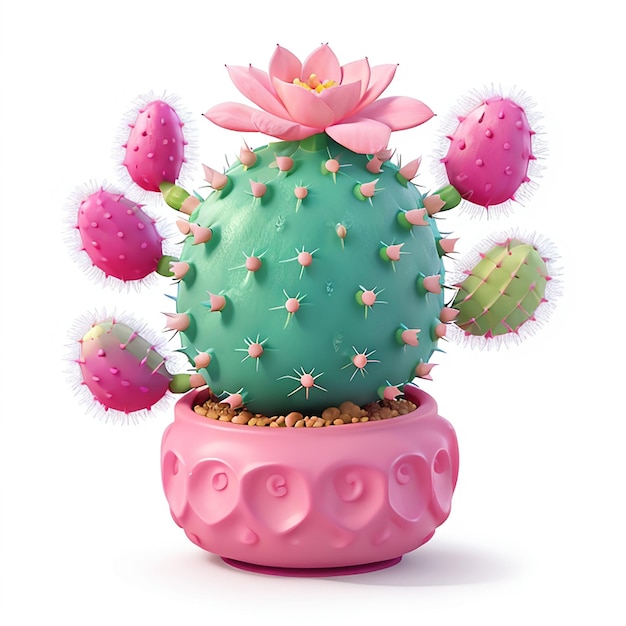 CF 09 _ Magical Mystical Colorful Cute Single Cactus Clipart