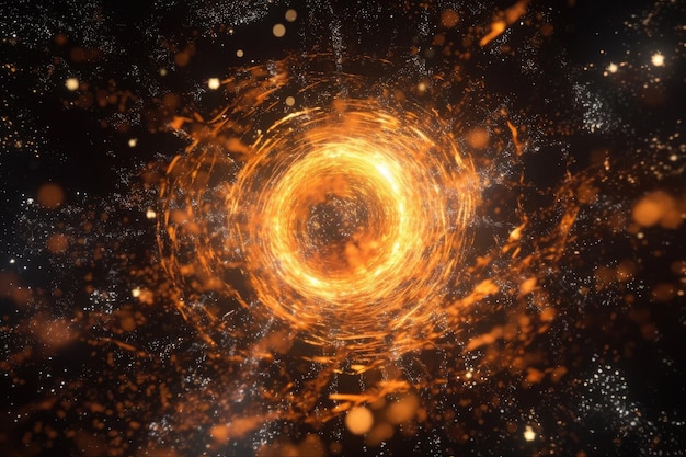 CGI raffigurante un vasto cosmo infinito pieno di stelle e galassie