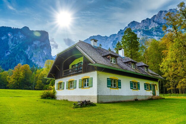 Chalet nel Parco Nazionale Koenigssee Konigsee Berchtesgaden Baviera Germania