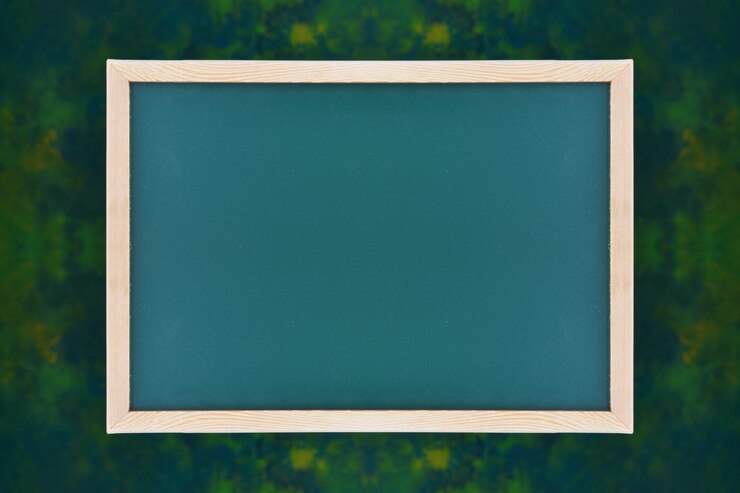 Photo chalkboard over dark green background