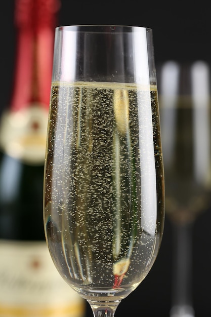 Champagne in un bicchiere