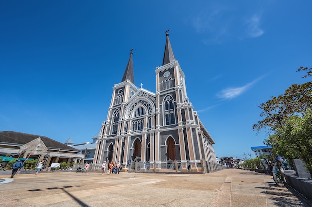 Chanthaburi,thailandia-28 nov 2020: Esterno della Cattedrale dell'Immacolata Concezione Chanthaburi. La Cattedrale dell'Immacolata Concezione è una chiesa cattolica e si trova nella città di Chanthaburi.