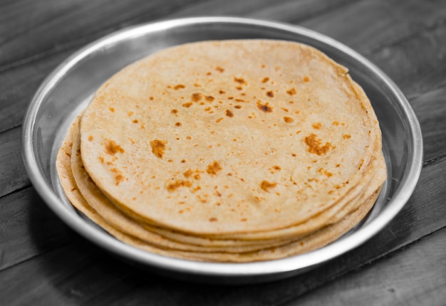 Chapati di cucina tradizionale indiana