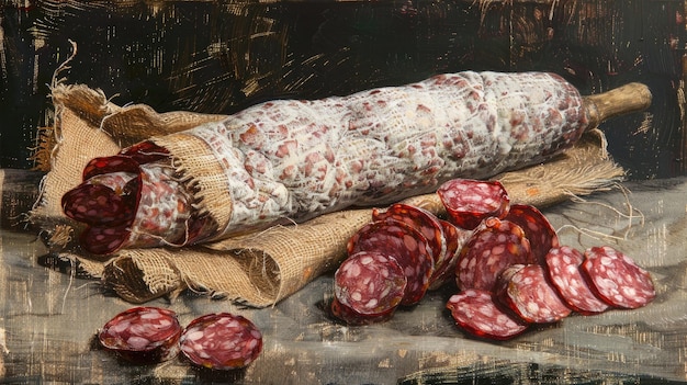 Charcuterie su sacchetto IA generativa