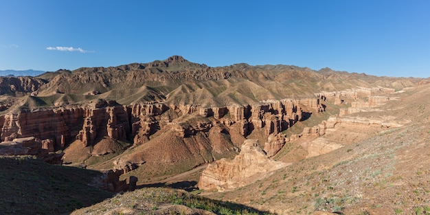 Charyn canyon nella regione di Almaty in Kazakistan. Bella vista sul canyon