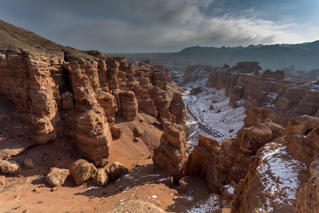 Charyn canyon nella regione di Almaty in Kazakistan