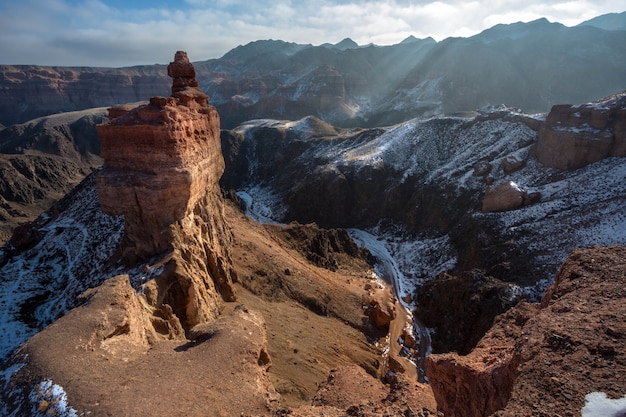 Charyn canyon nella regione di Almaty in Kazakistan