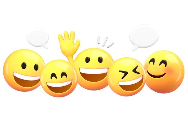 Chat emoji adesivo png illustrazione 3D sfondo trasparente