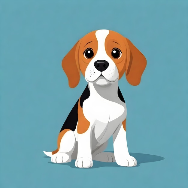 Cheerful Beagle Capriccioso Clip Art di un cane giocoso