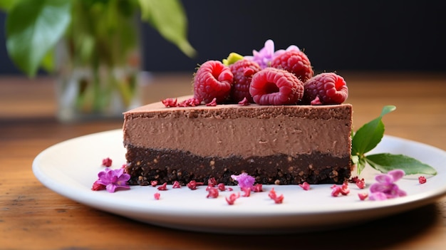 Cheesecake al cioccolato crudo