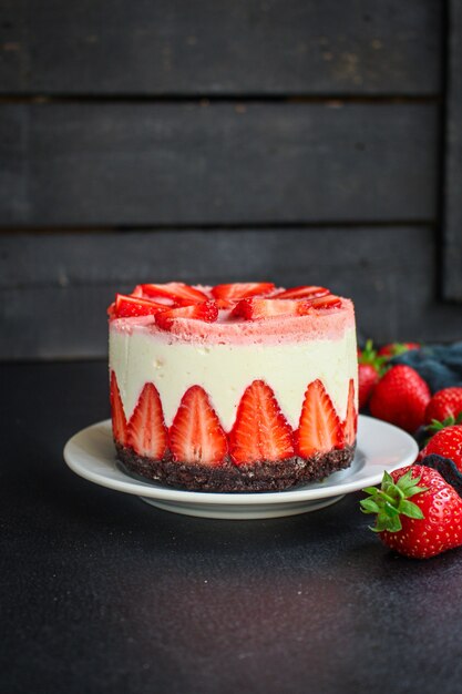 cheesecake alla fragola dolce crostata dessert