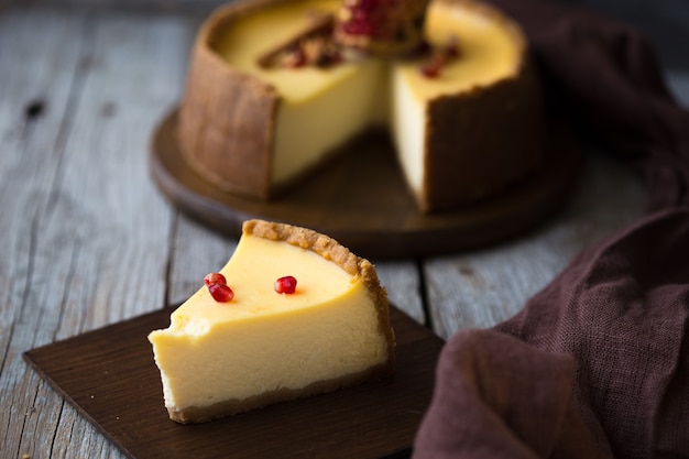 Cheesecake di Natale all'arancia con mascarpone