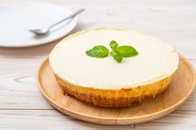 Cheesecake fatta in casa con la menta