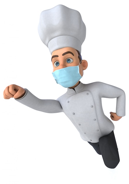 Chef con una maschera