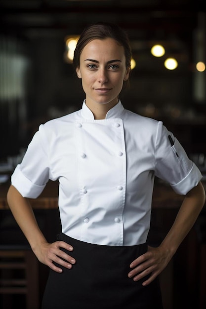 Chef femmina HispanicLatino Giovane adulto Fiducioso posa