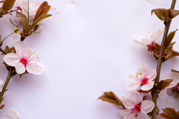 Cherry Blossom Beauty su carta bianca per mockup