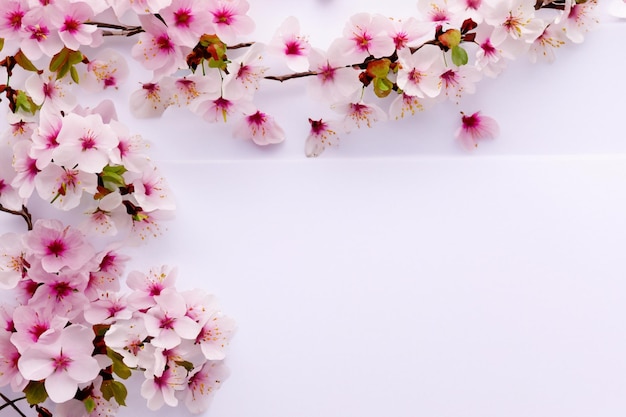 Cherry Blossom Beauty su carta bianca per mockup