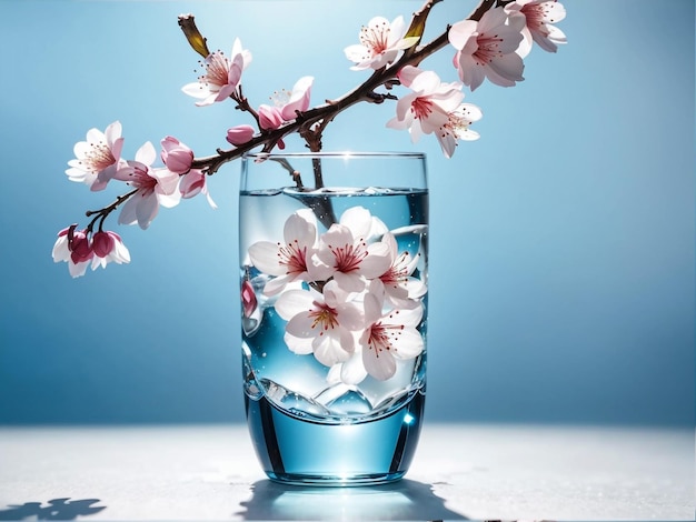 Cherry Blossom Elegance Spring Still Life di rami fioriti