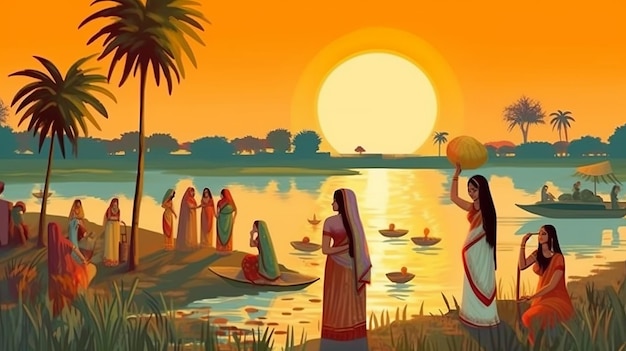 Chhath puja Ai generativi