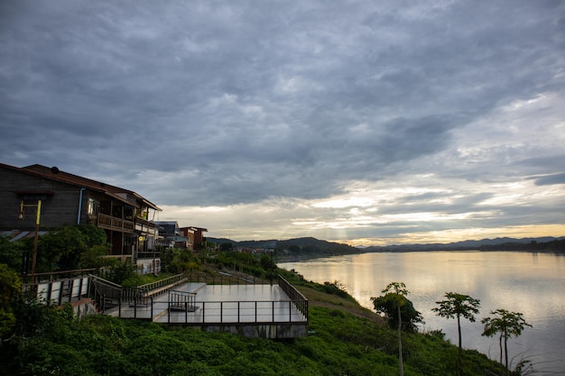 Chiang Khan è la città turistica sul fiume Mekong è una popolare destinazione turistica nella parte nord-orientale della Thailandia.