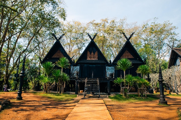 Chiang Rai Thailandia 27 luglio 2024 Baan Dam o Black House Museo d'Arte